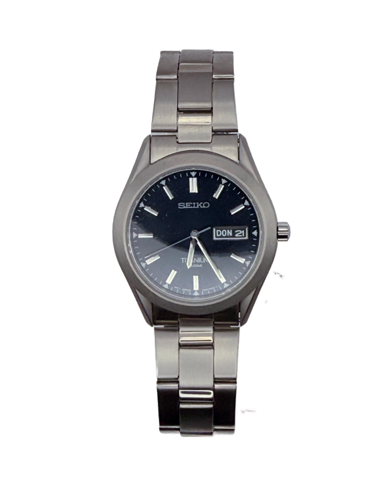 Titanium Day‑Date – Blau, 100 m