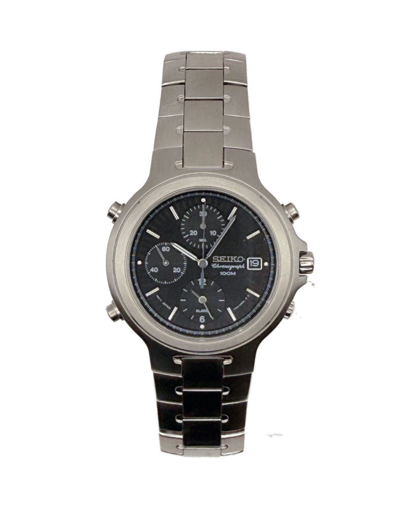 Titanium Chronograph  – Schwarz, 100 m, Alarm