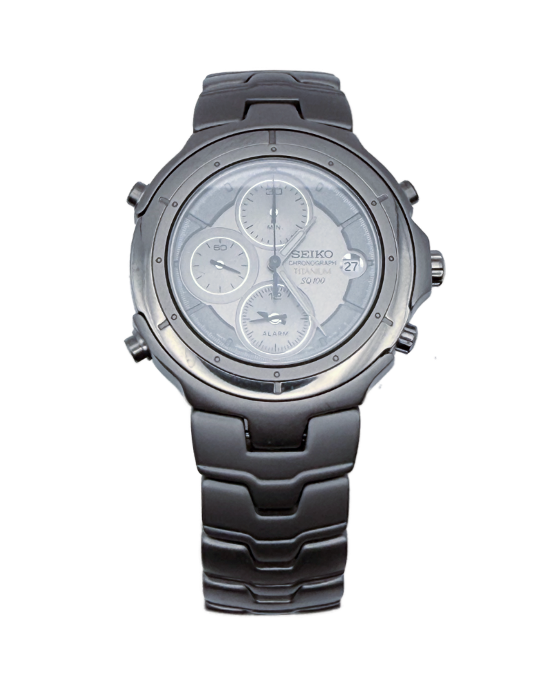 Titanium Chronograph – Silber, Alarm