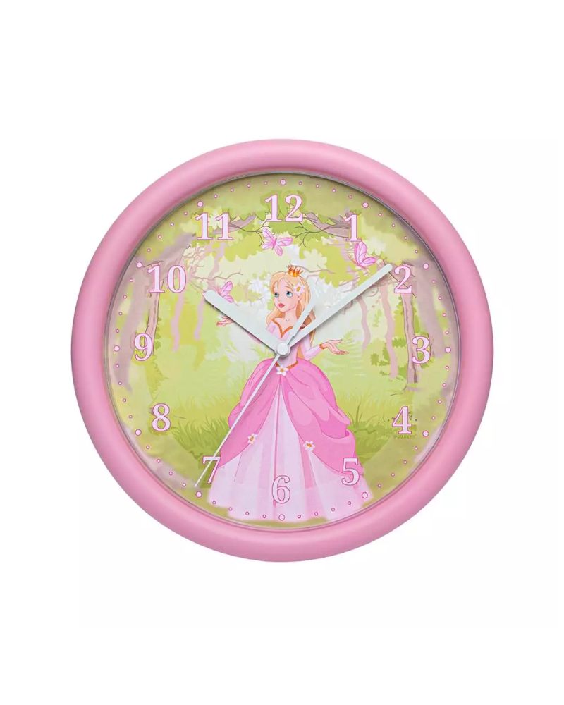 46-2006-17 Kinder Wanduhr mit Prinzessin Motiv