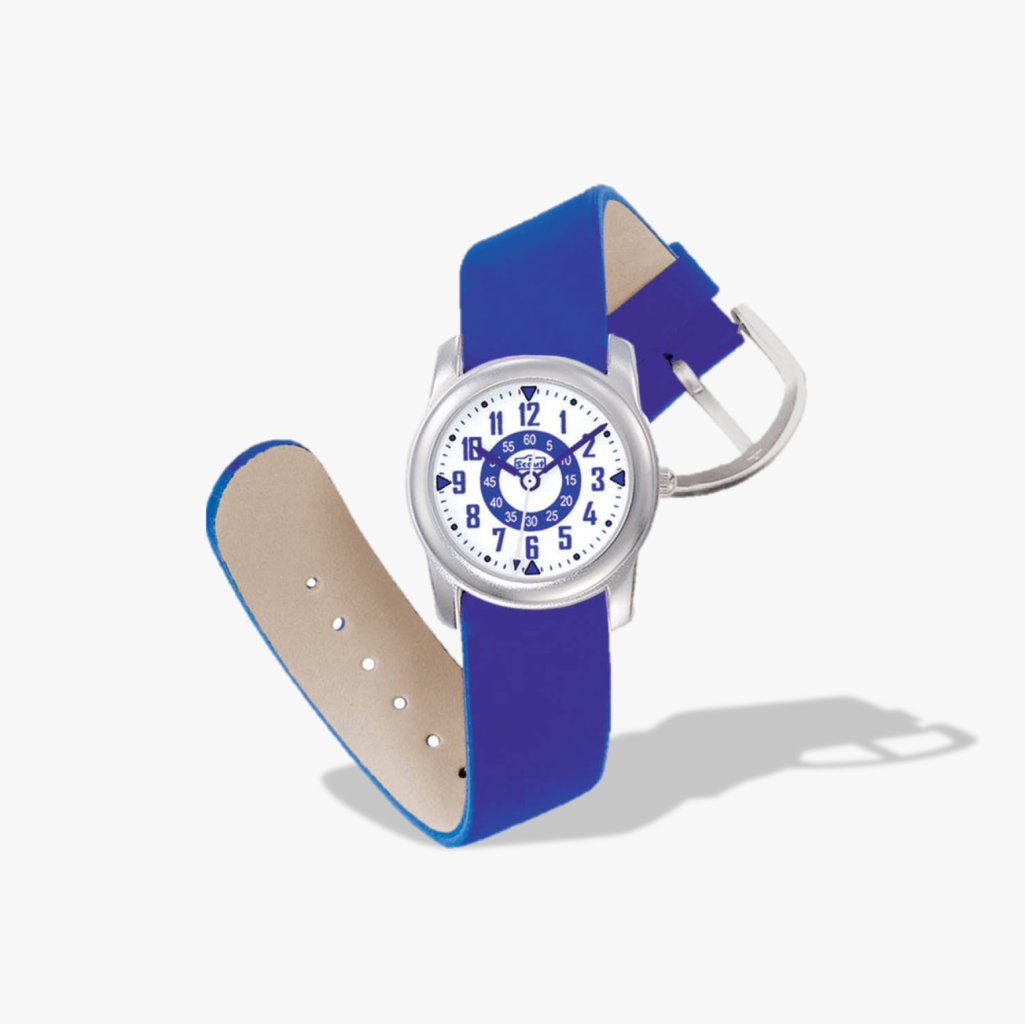 280306001 Kinderuhr blau mit Metallgehäuse