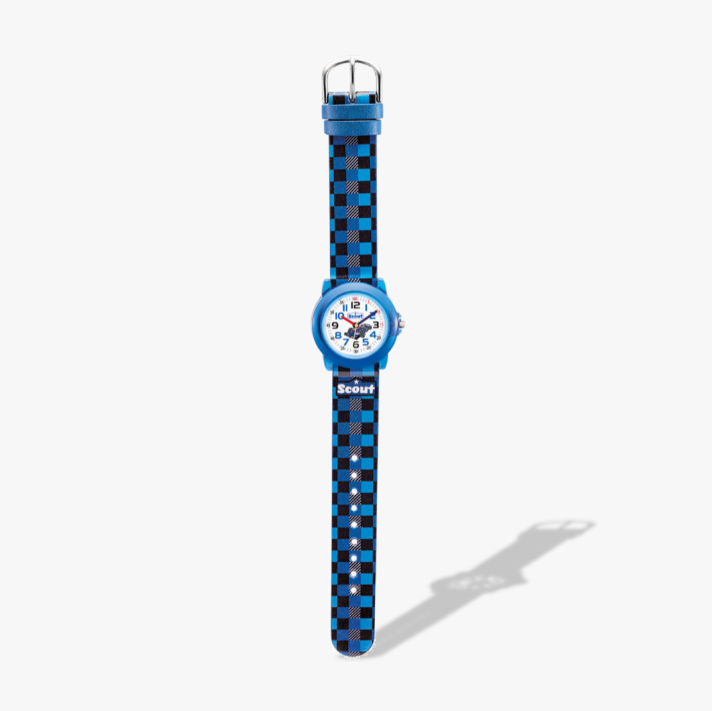 280305015 Kinderuhr mit Rennwagen Motiv