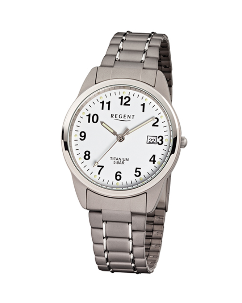 Regent titanium watch sales