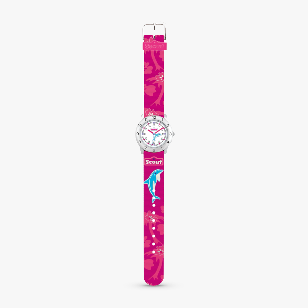 280378010 Kinderuhr mit Delfin Motiv
