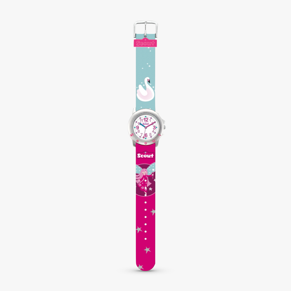 280393014 Kinderuhr mit Schwan Motiv