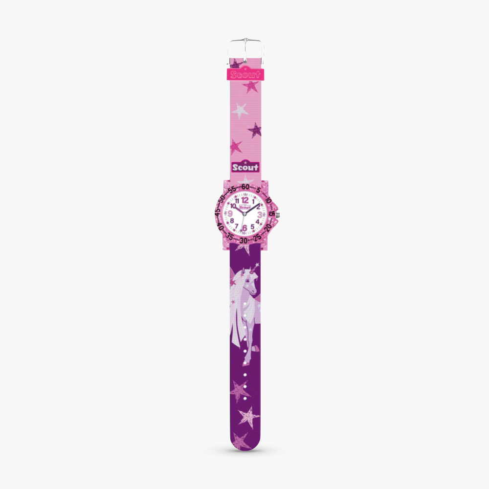 280375021 Kinderuhr mit Einhorn Motiv