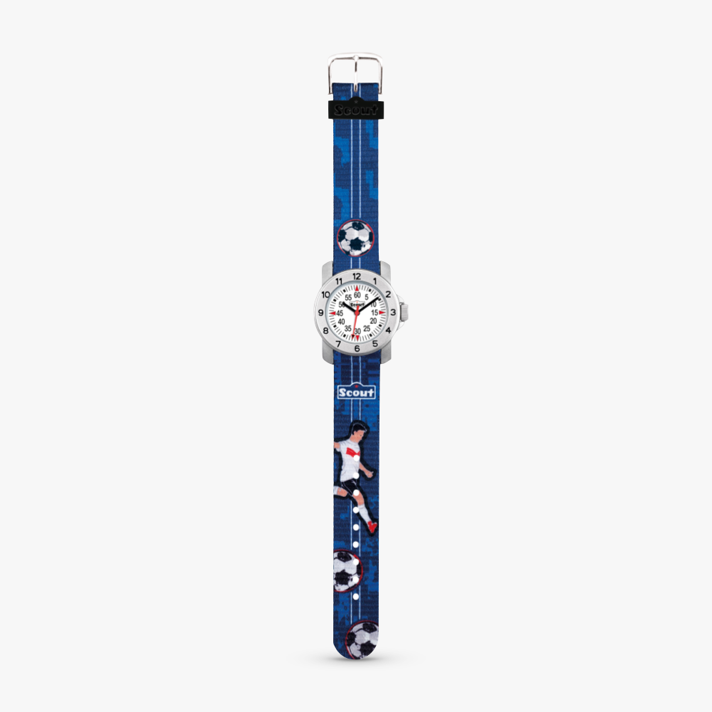 280376004 Kinderuhr mit Fußball Motiv
