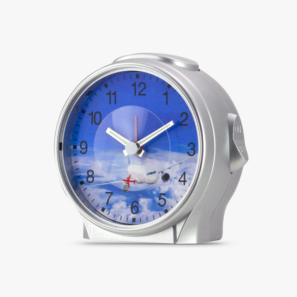 04-29647-07 Kinderwecker mit Flugzeug Motiv