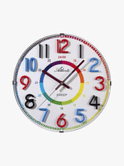 03-4480-0 Wanduhr Atlanta mit bunt aufgesetzten Zahlen