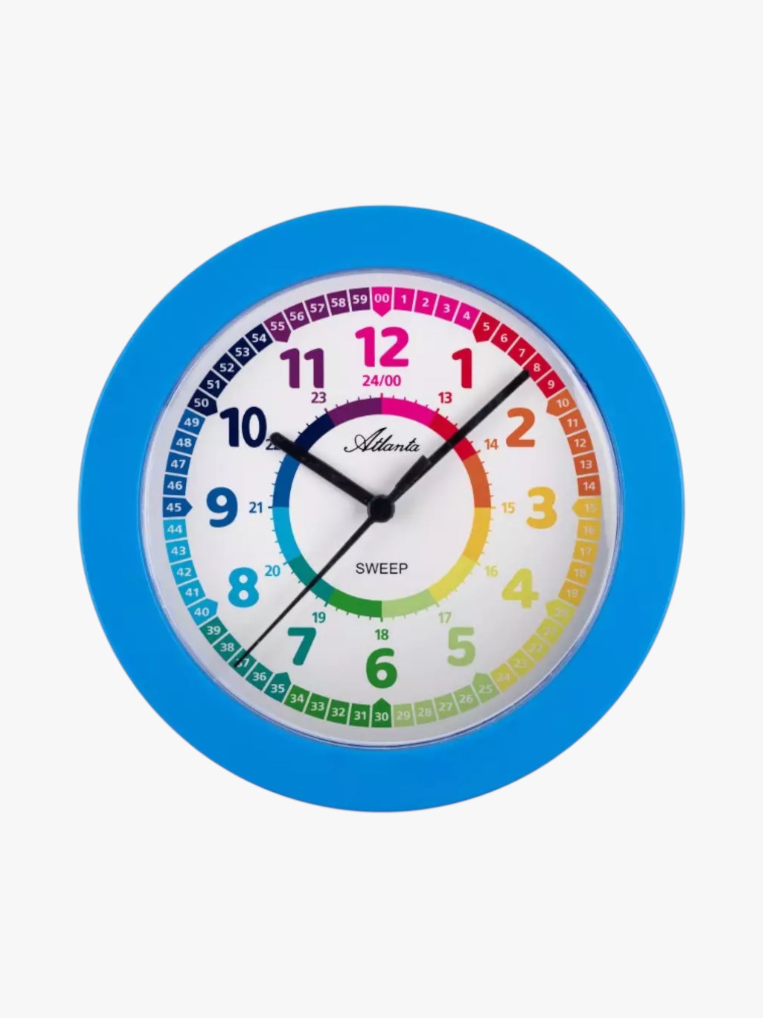 03-4483-5 Wanduhr Atlanta mit blauem Motiv