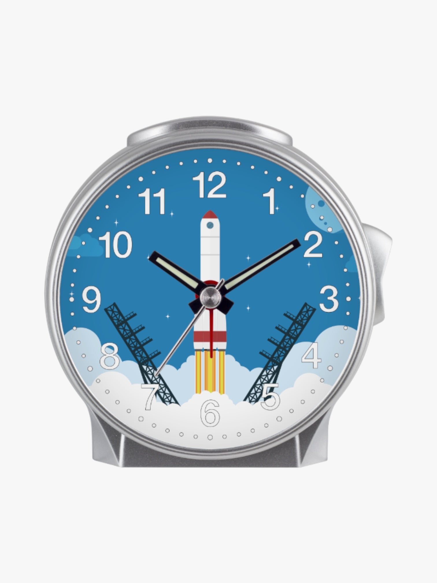 04-29687-07 Kinderwecker mit Raketen Motiv