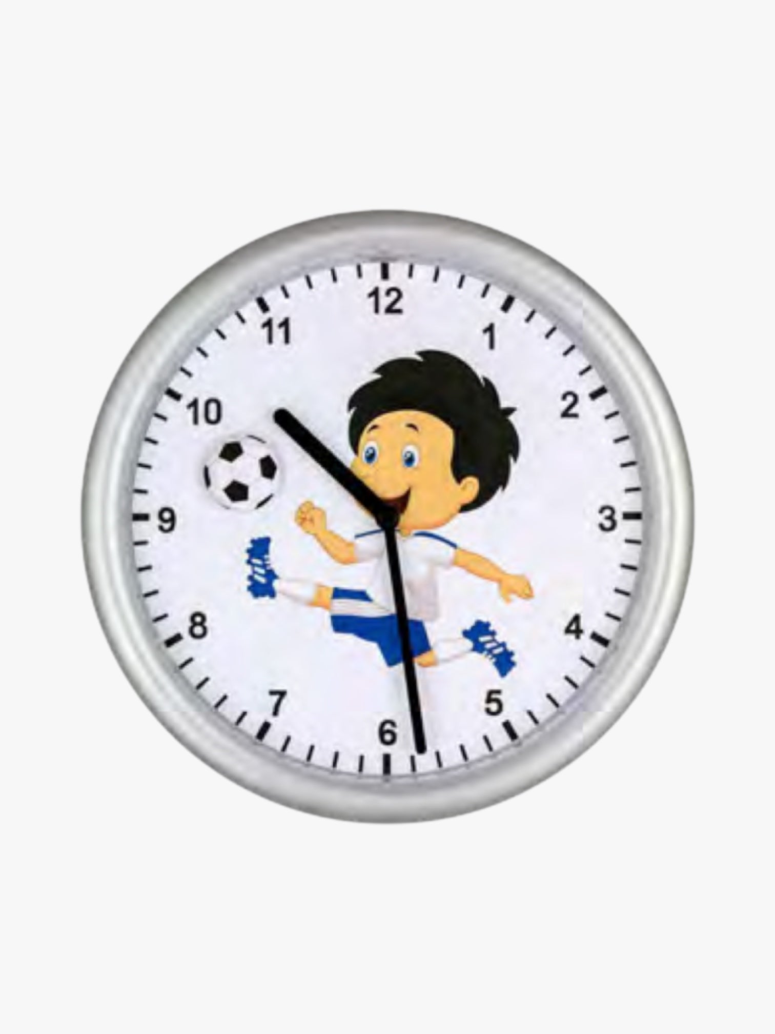 04-80402-07 Kinder Wanduhr mit Fußball Motiv
