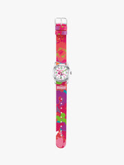 280301026 Kinderuhr mit floralem Motiv