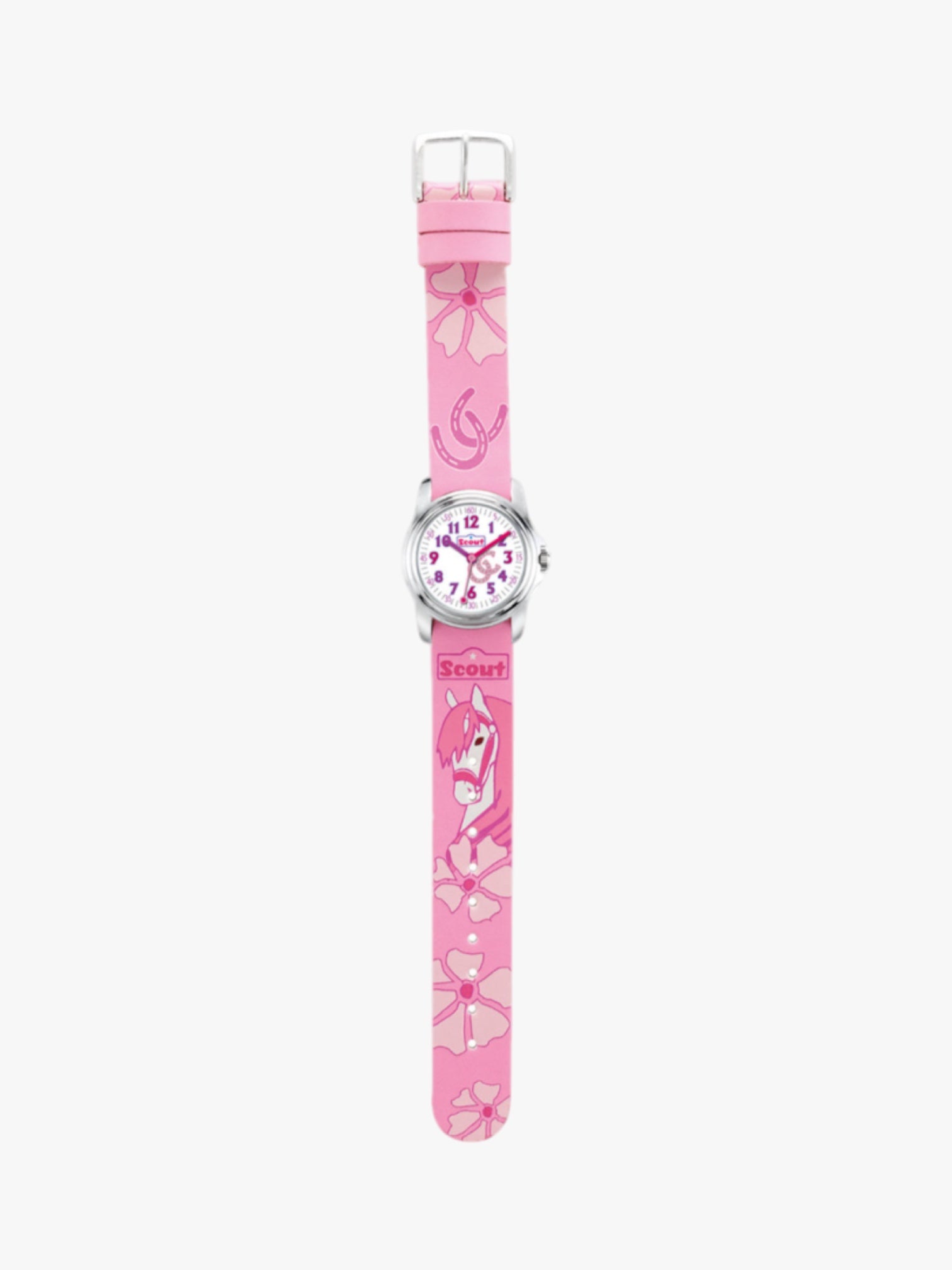 280301027 Kinderuhr mit Pferde Motiv
