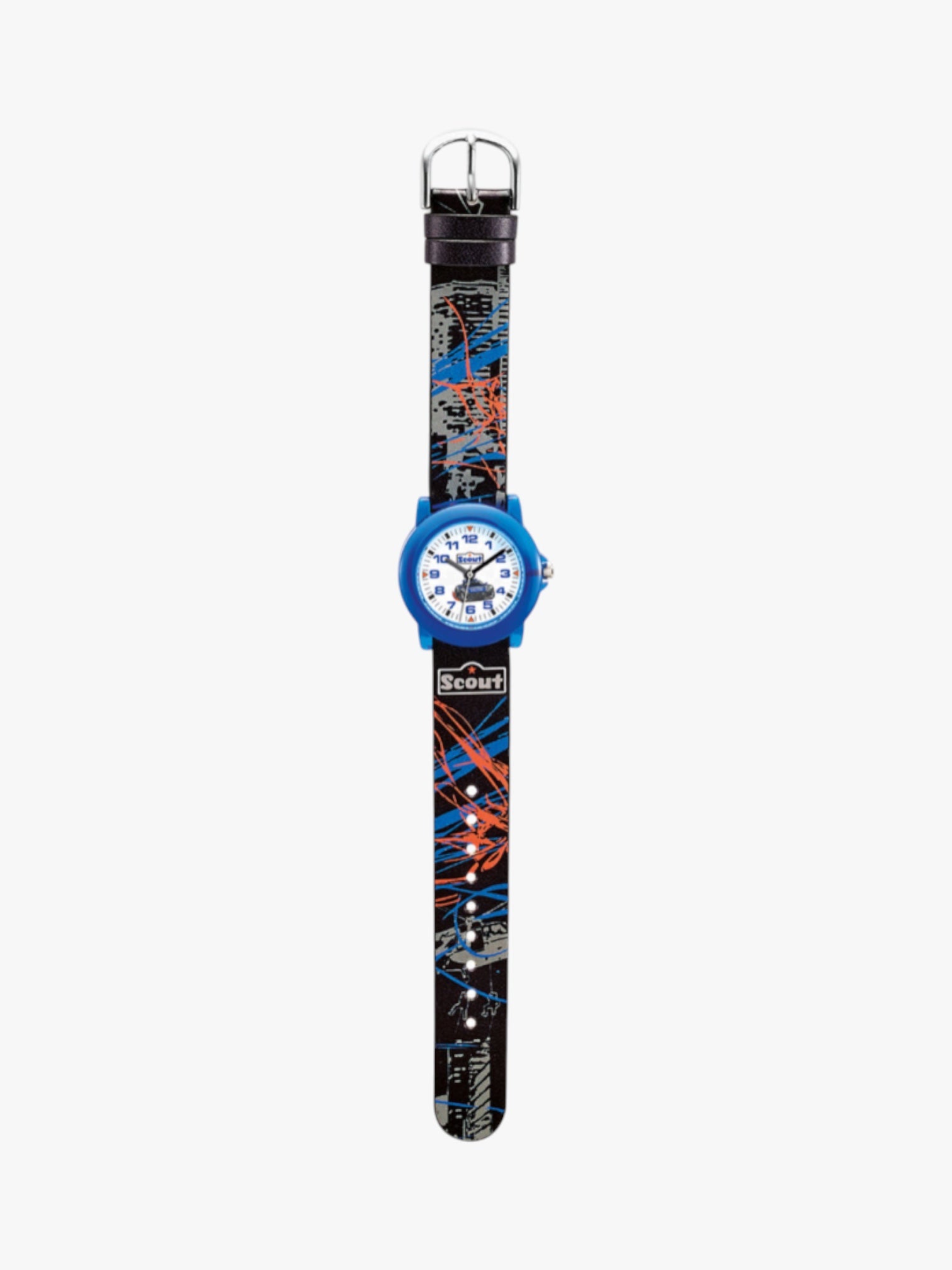 280305024 Kinderuhr mit Rennwagen Motiv