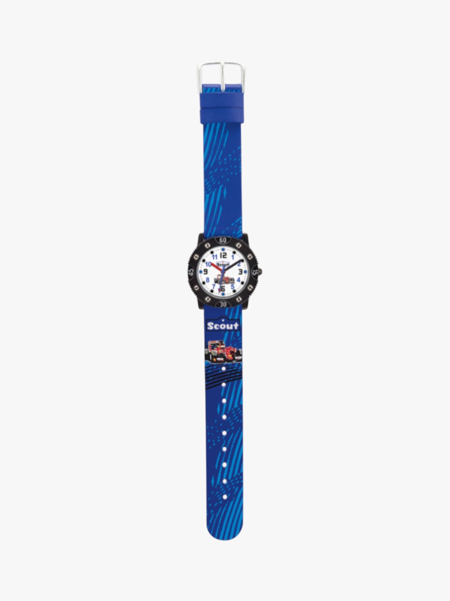280316014 Kinderuhr mit Rennwagen Motiv