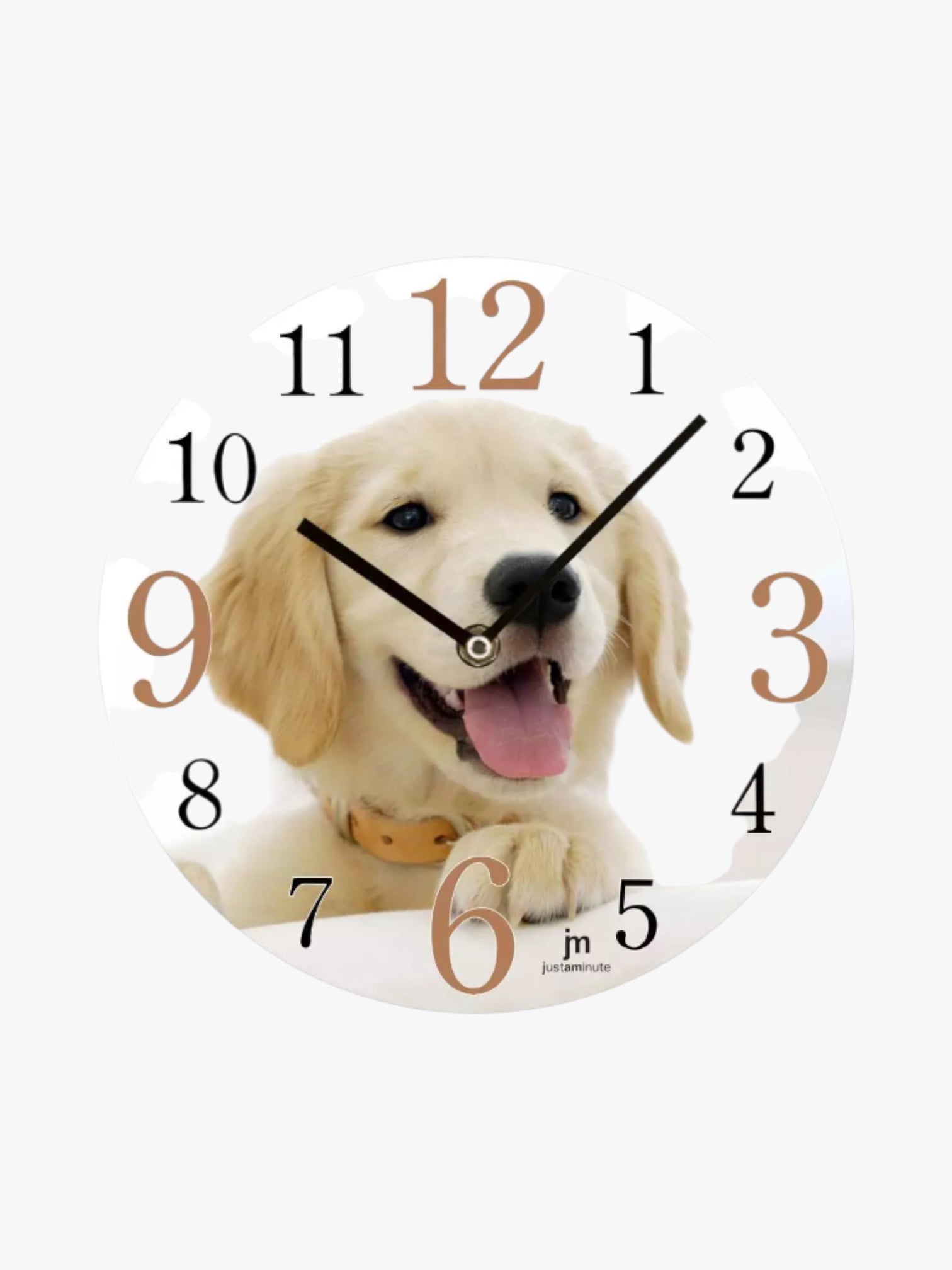 21-14846 Kinder Wanduhr mit Hund Motiv