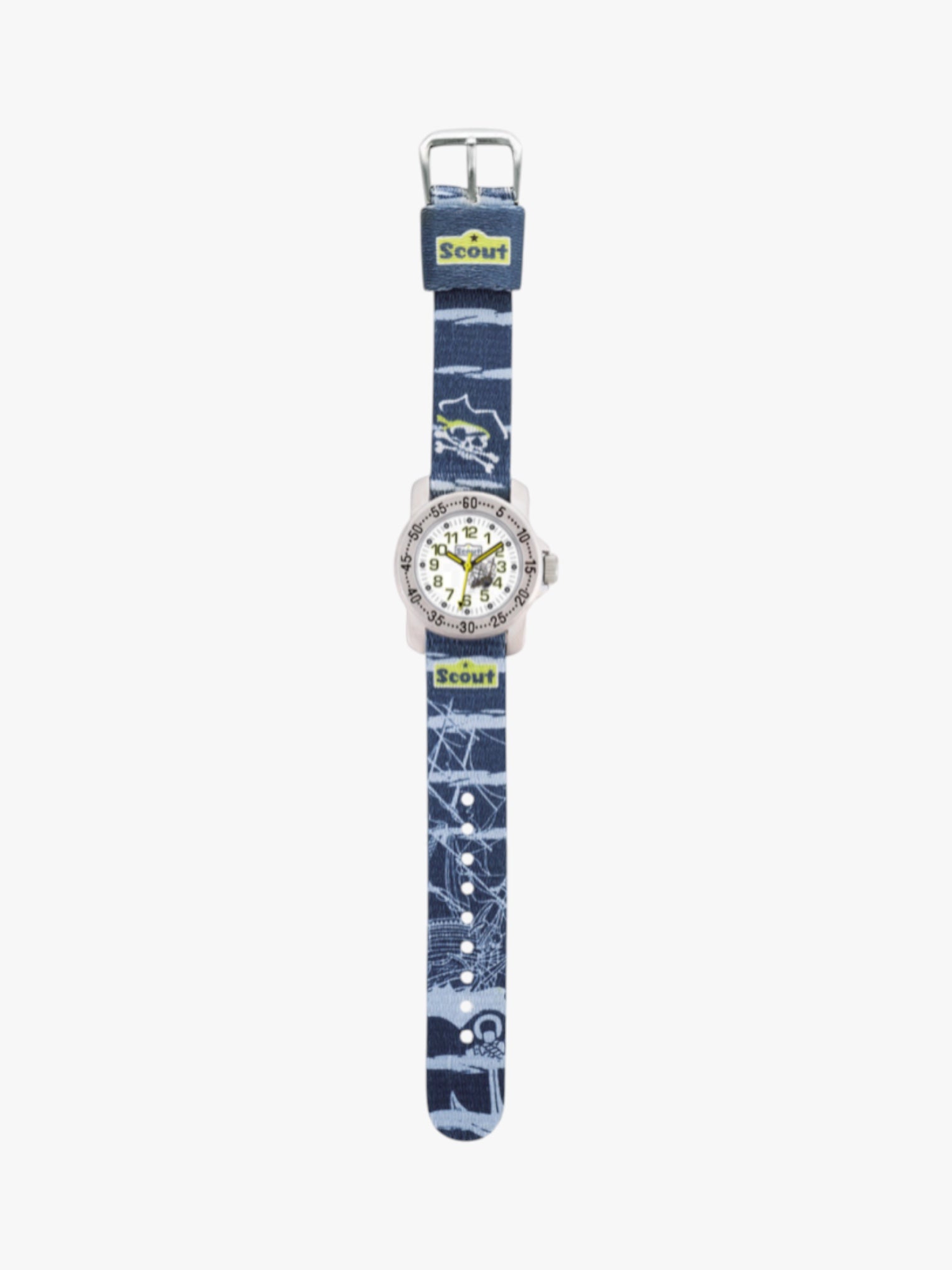 280376036 Kinderuhr mit Piraten Motiv