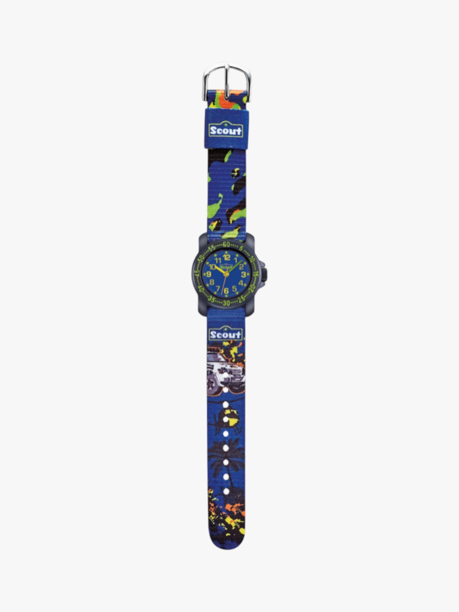 280376040 Kinderuhr mit Dschungel Motiv