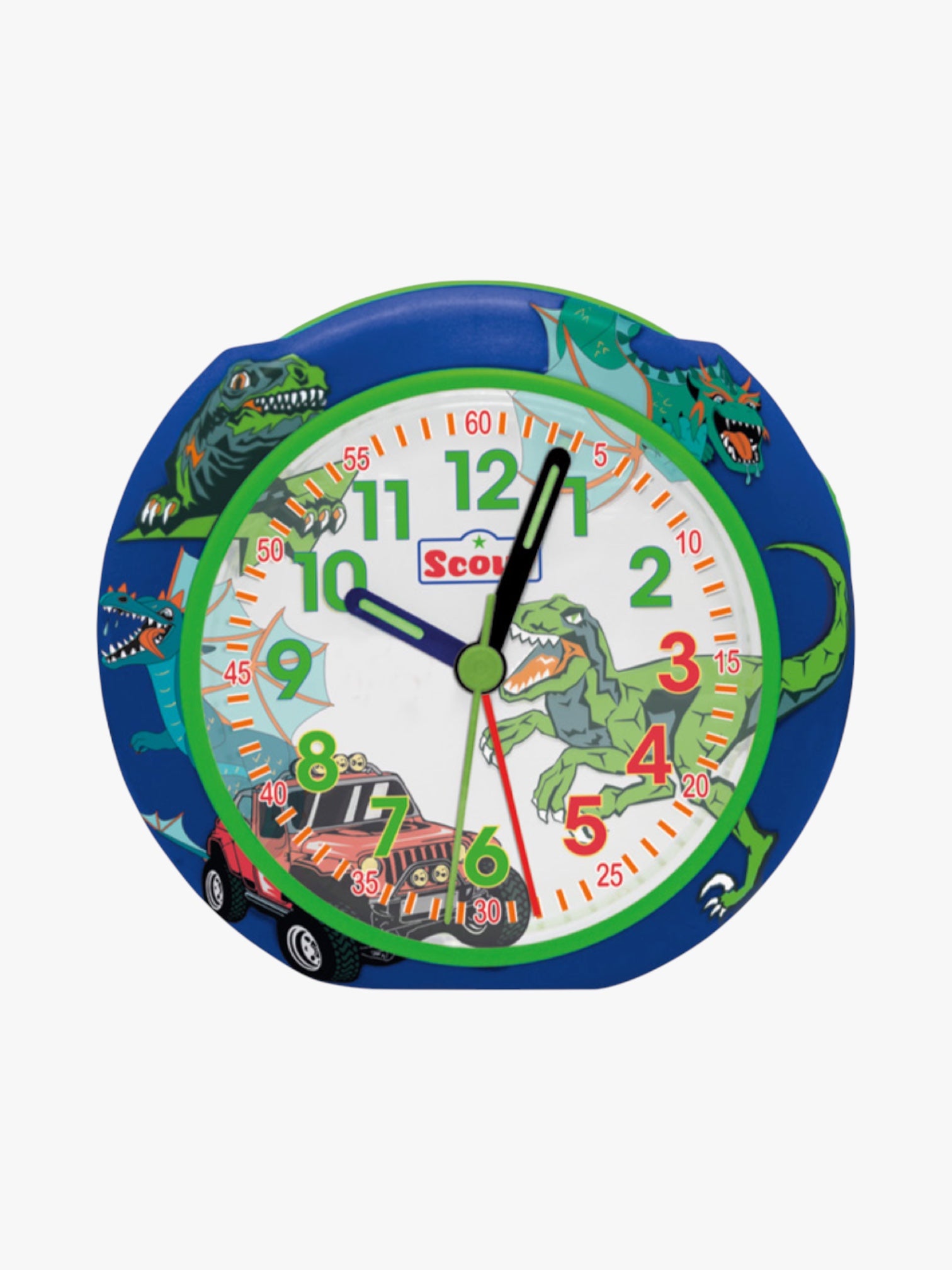 280001047 Kinderwecker mit Motiven: Dinosaurier, Ungeheuer, SUV