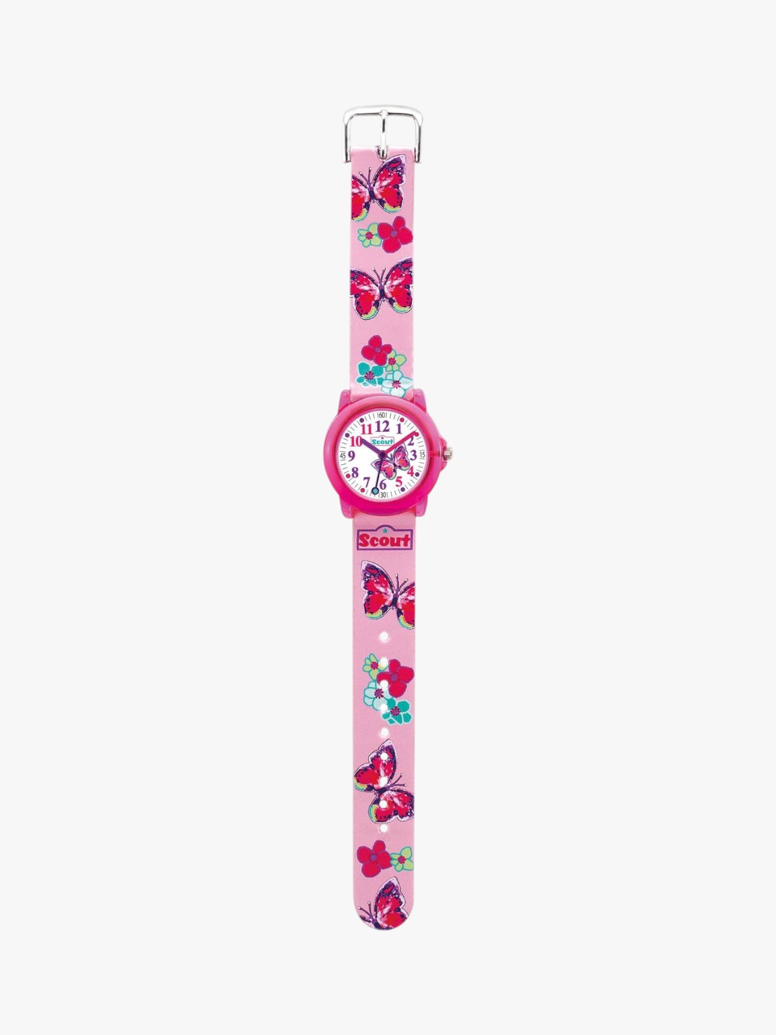 280305013 Kinderuhr mit Schmetterling Motiv
