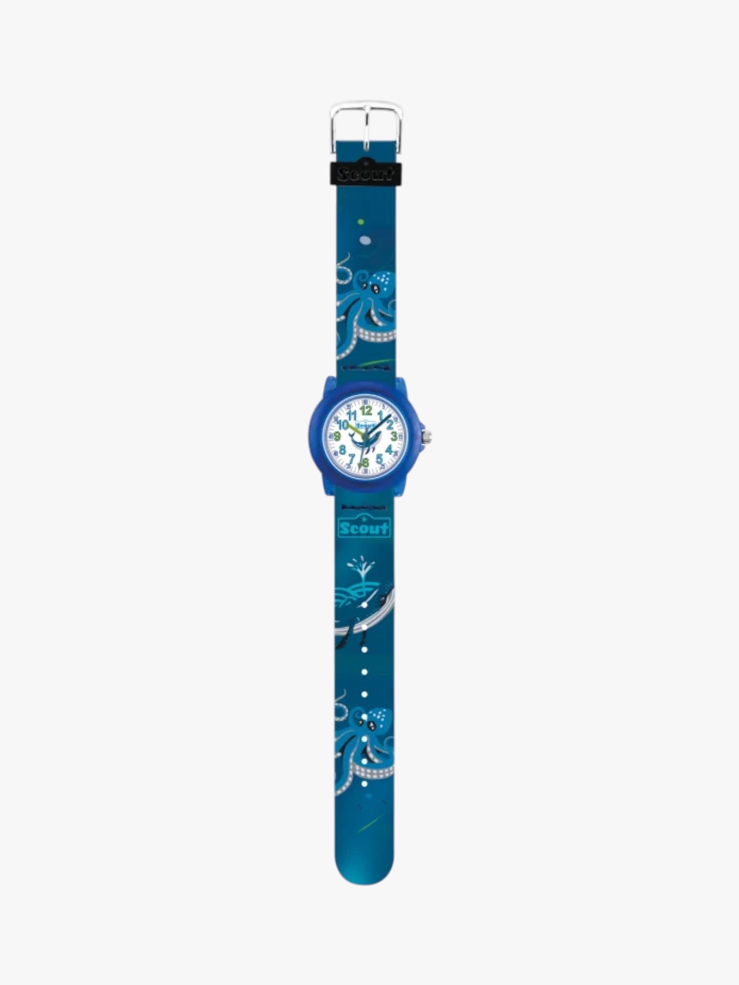 280305051 Kinderuhr mit Oktopus Motiv