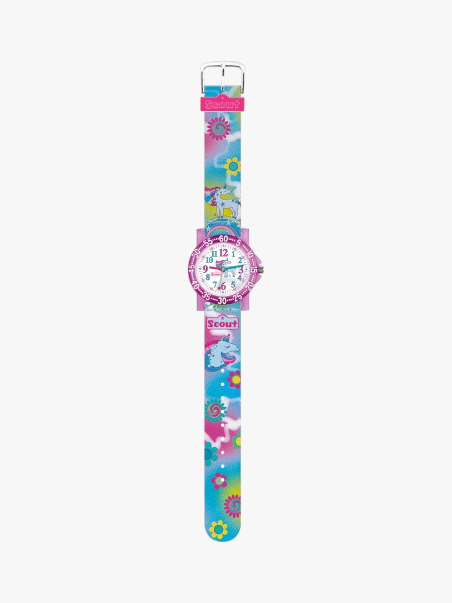 280375034 Kinderuhr mit Einhorn Motiv