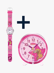 280378013 Kinderuhr + 280001028 Kinderwecker mit Einhorn Motiv (2er-Set)