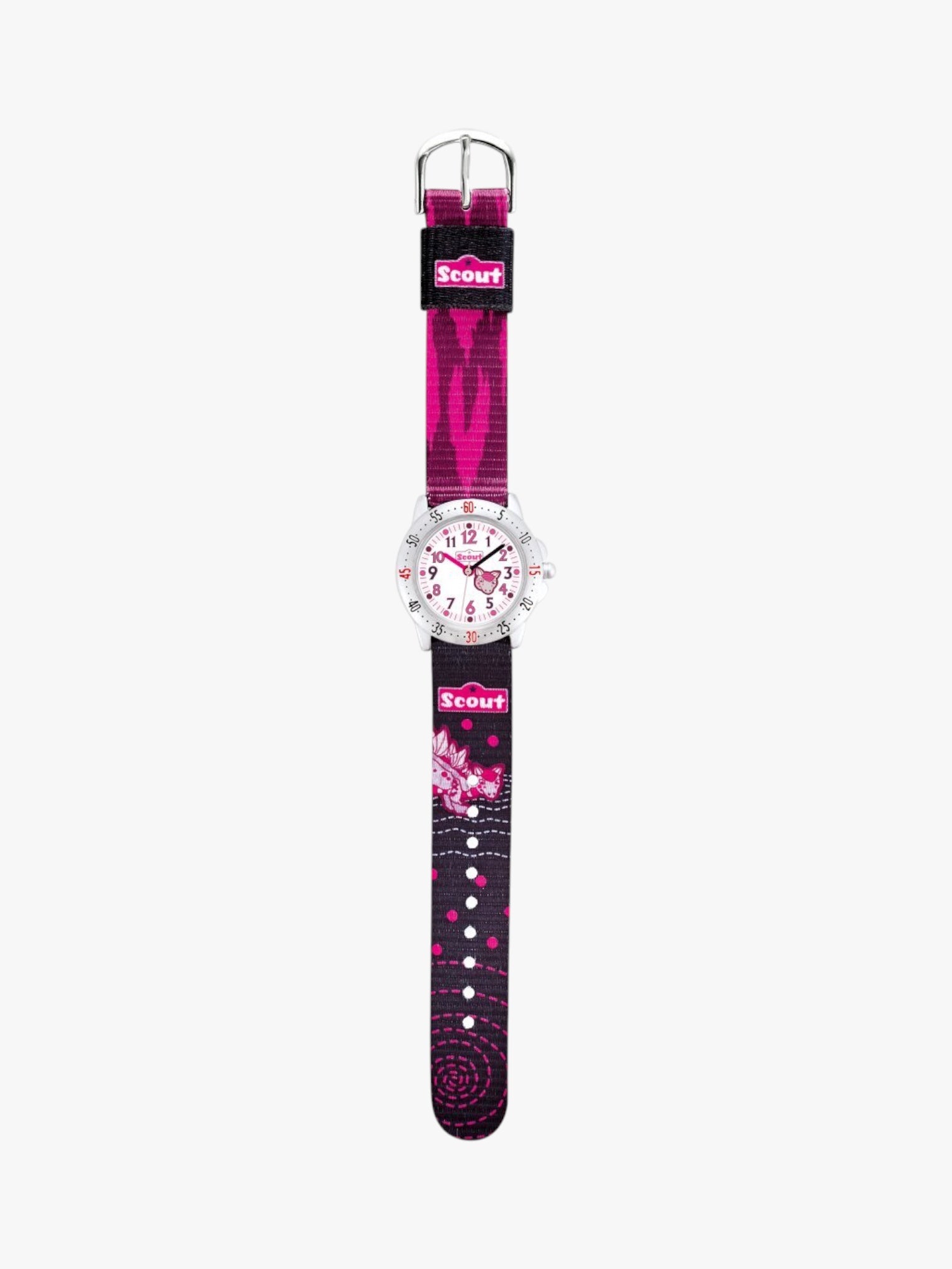 280378069 Kinderuhr mit pinkem Motiv