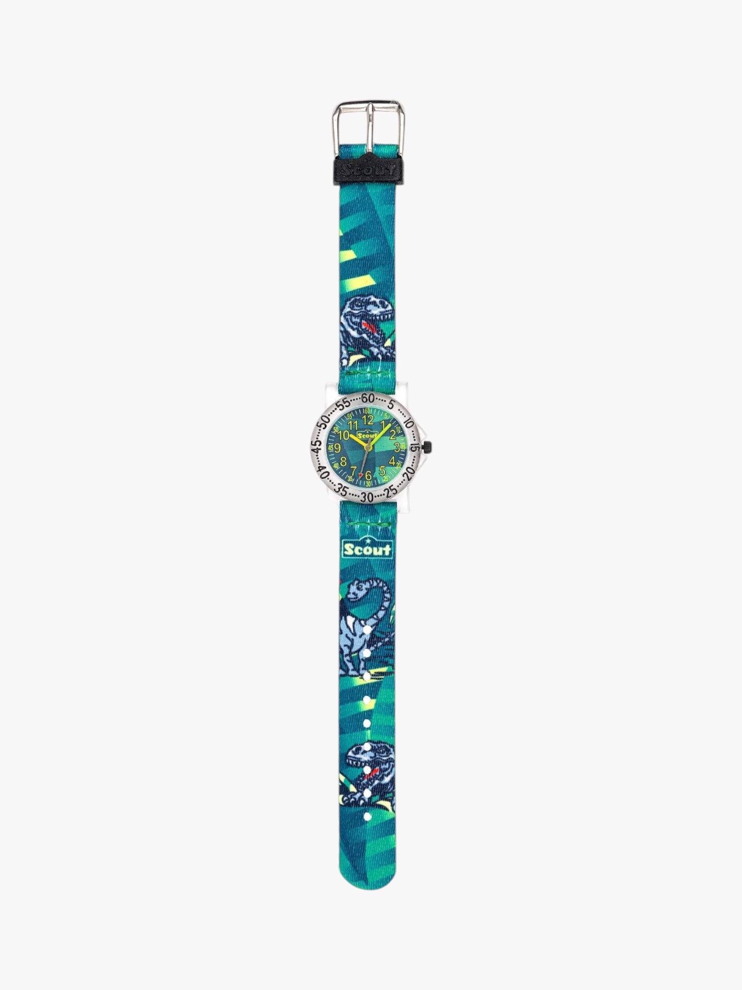 164000213 Kinderuhr mit Dino Motiv