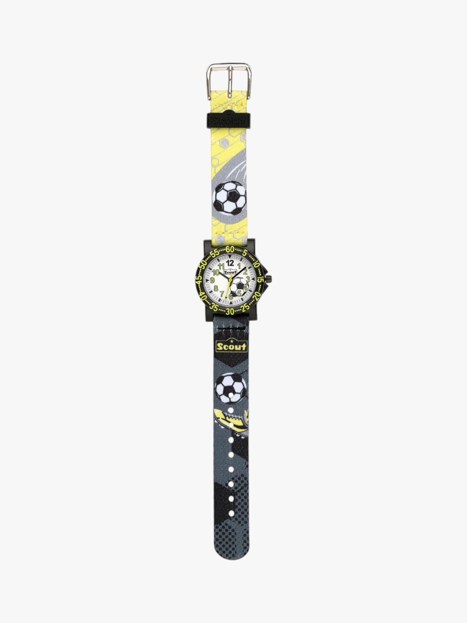 164000214 Kinderuhr mit Fußball Motiv