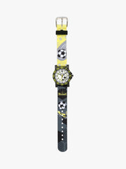 164000214 Kinderuhr mit Fußball Motiv