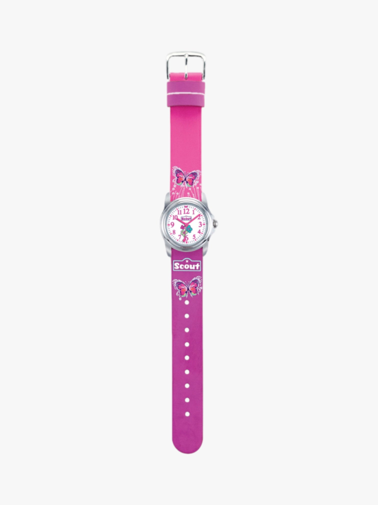 280301024 Kinderuhr mit Schmetterling Motiv