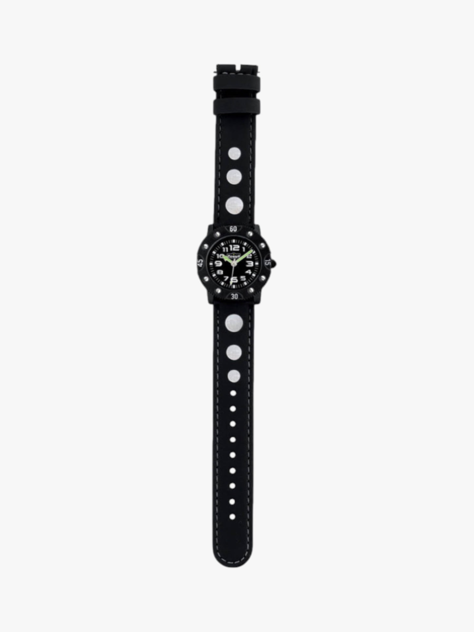 280316005 Kinderuhr schwarz mit schlichtem Motiv