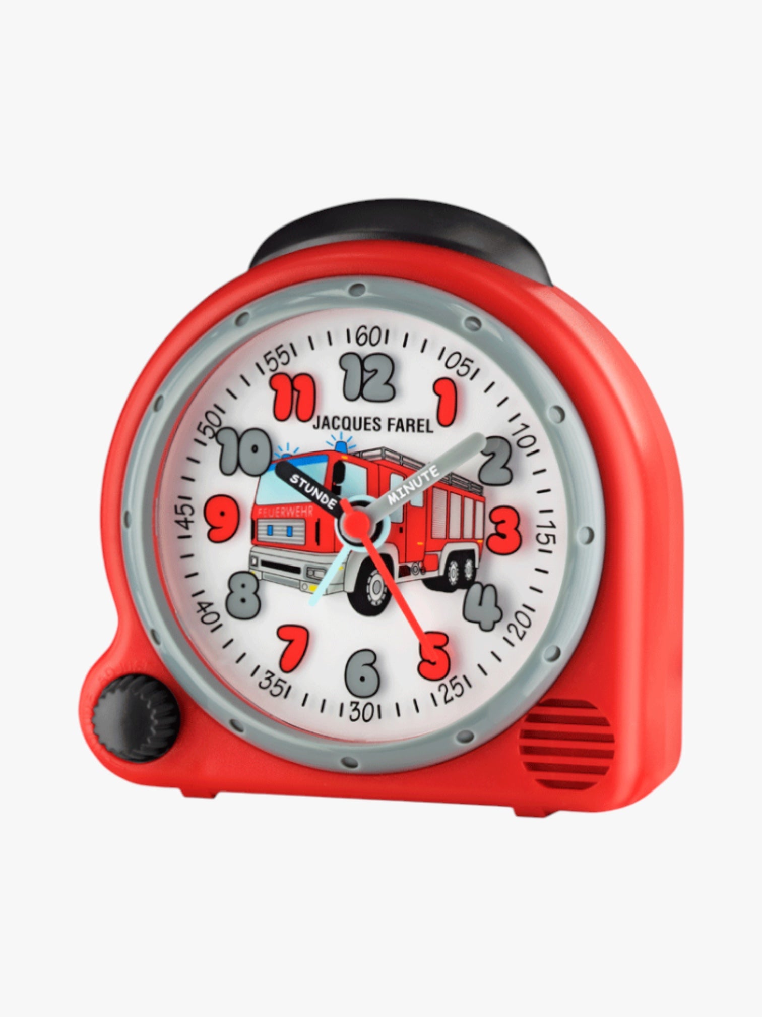 AVC02 Kinderwecker mit Feuerwehr Motiv und LED-Beleuchtung
