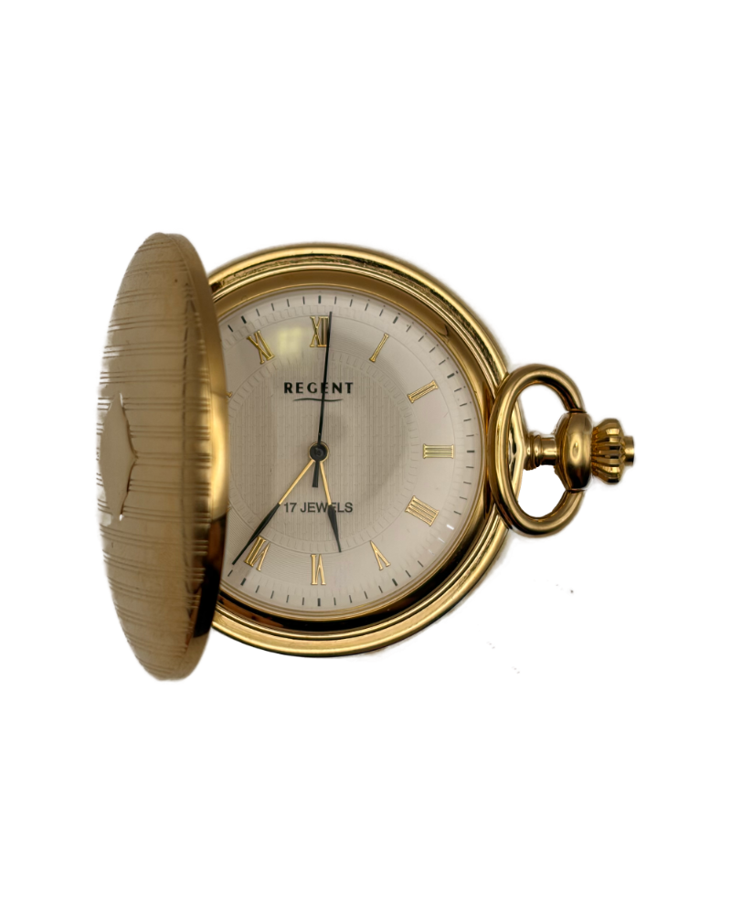 Taschenuhr Regent P-08 mit goldenen Indices