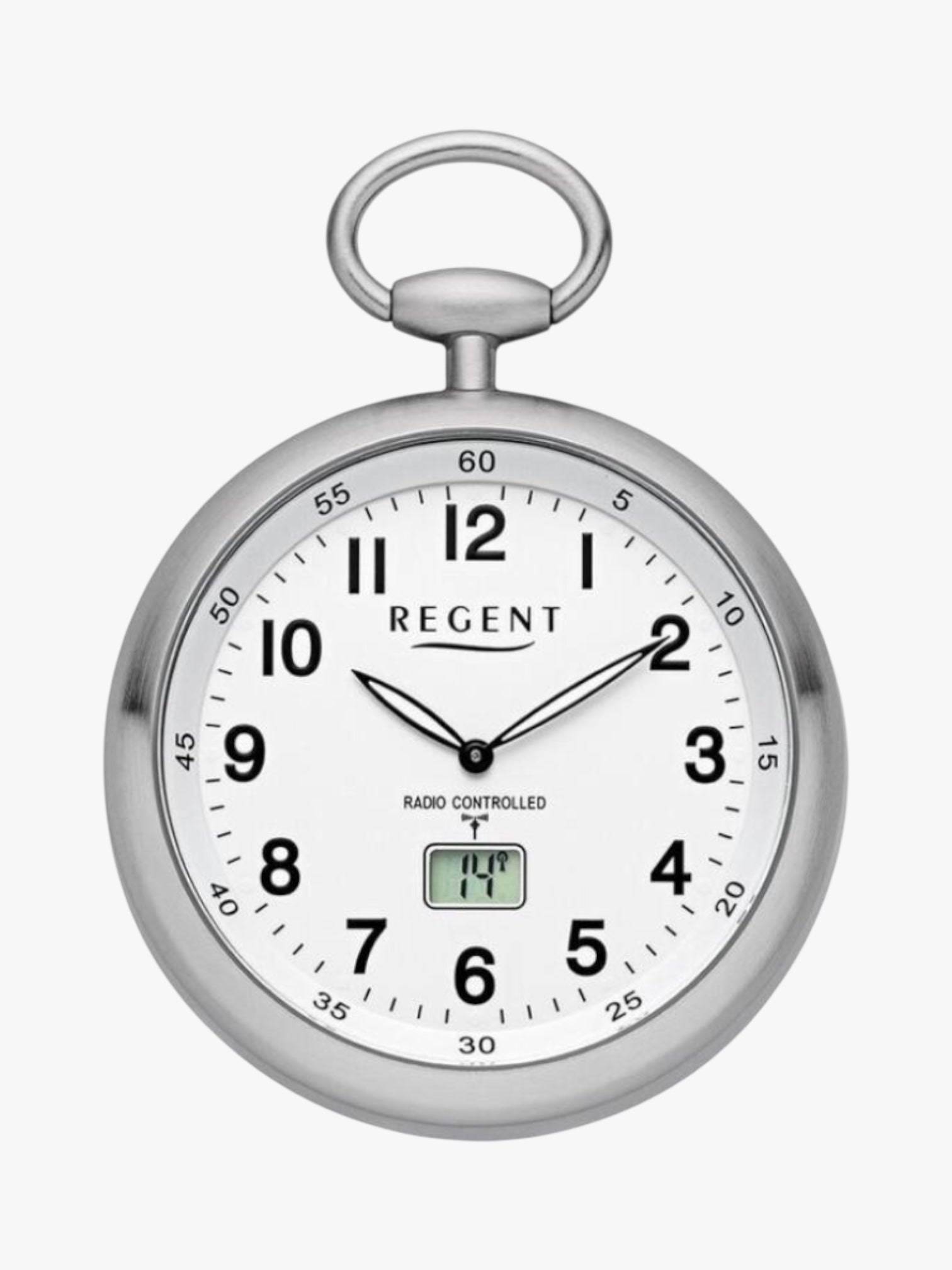 Taschenuhr Funk Regent PR-001 mit digitalem Datum und Sekunde