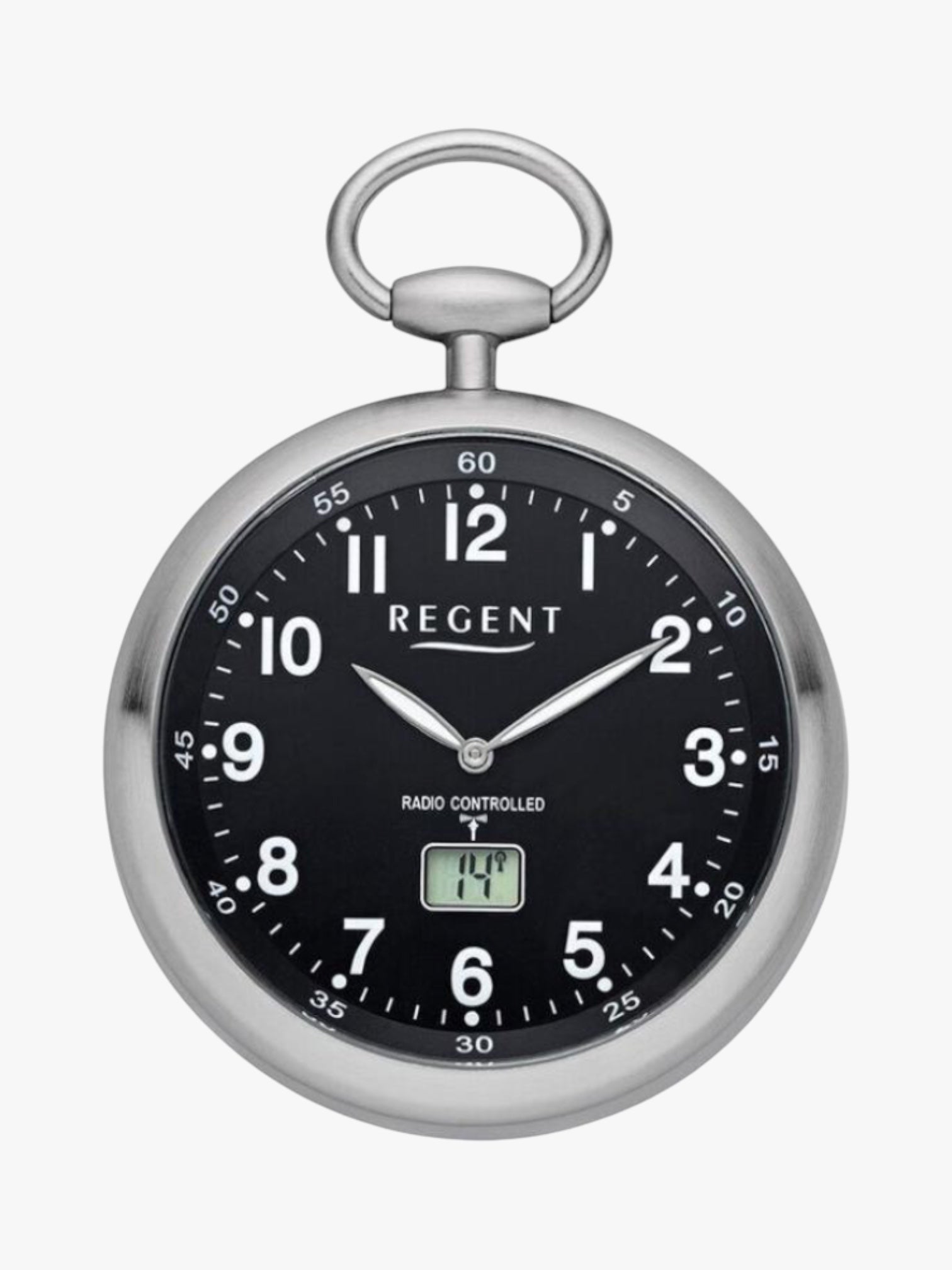 Taschenuhr Funk Regent PR-002 mit digitalem Datum und Sekunde