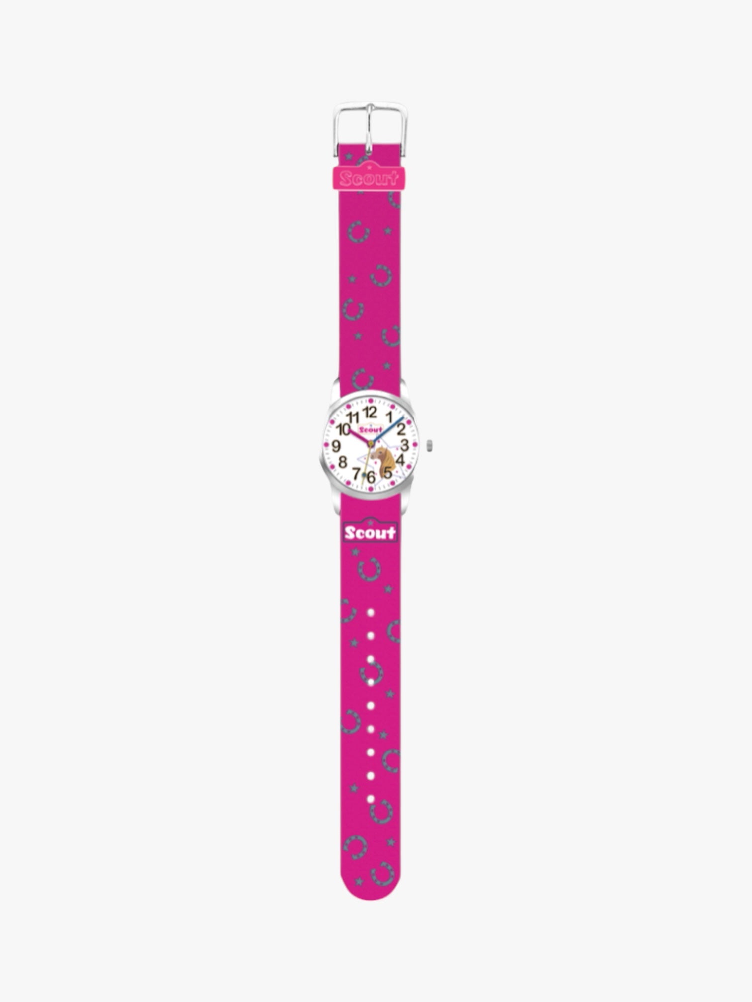 280310007 Kinderuhr mit Pferde Motiv