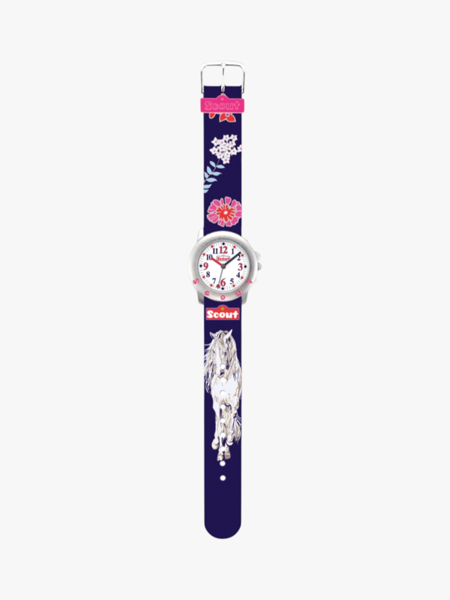 280393006 Kinderuhr mit Pferde Motiv