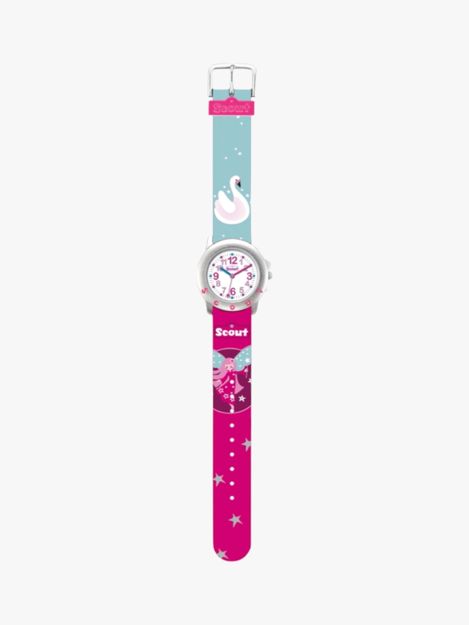 280393014 Kinderuhr mit Schwan Motiv