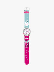 280393014 Kinderuhr mit Schwan Motiv