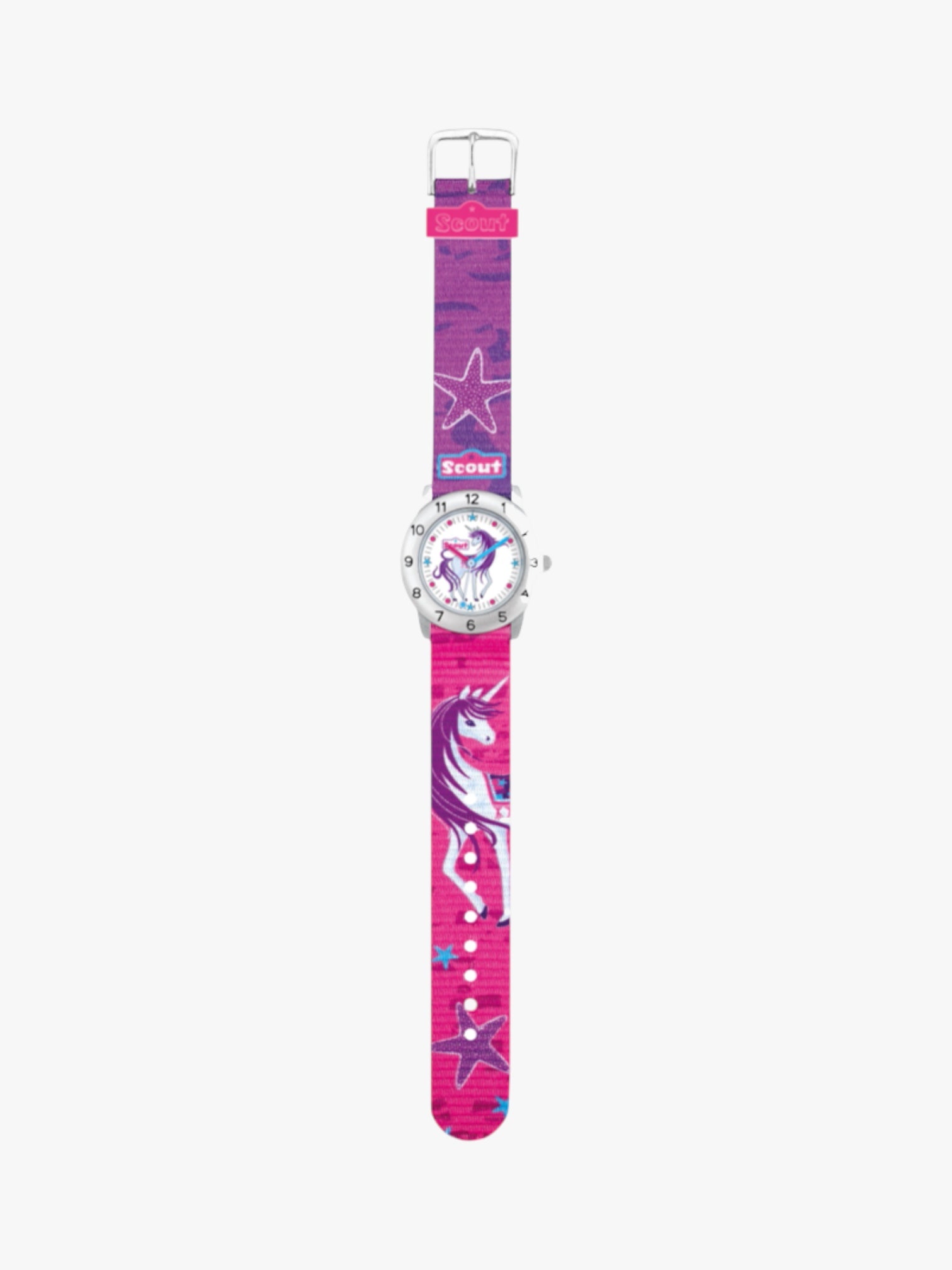 280378008 Kinderuhr mit Einhorn Motiv