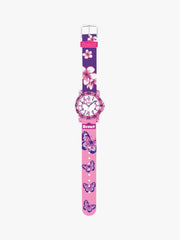 280375013 Kinderuhr mit Schmetterling Motiv