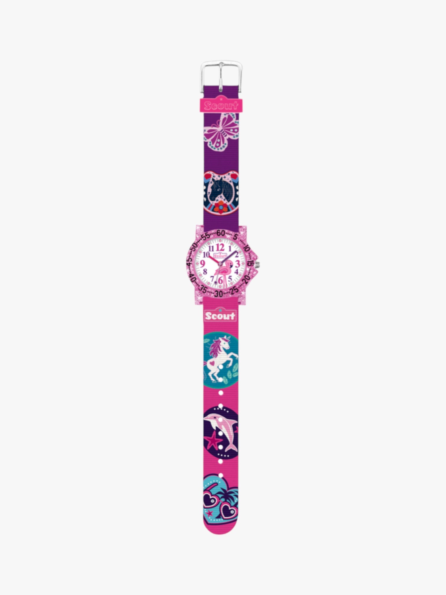 280375017 Kinderuhr mit Einhorn Motiv