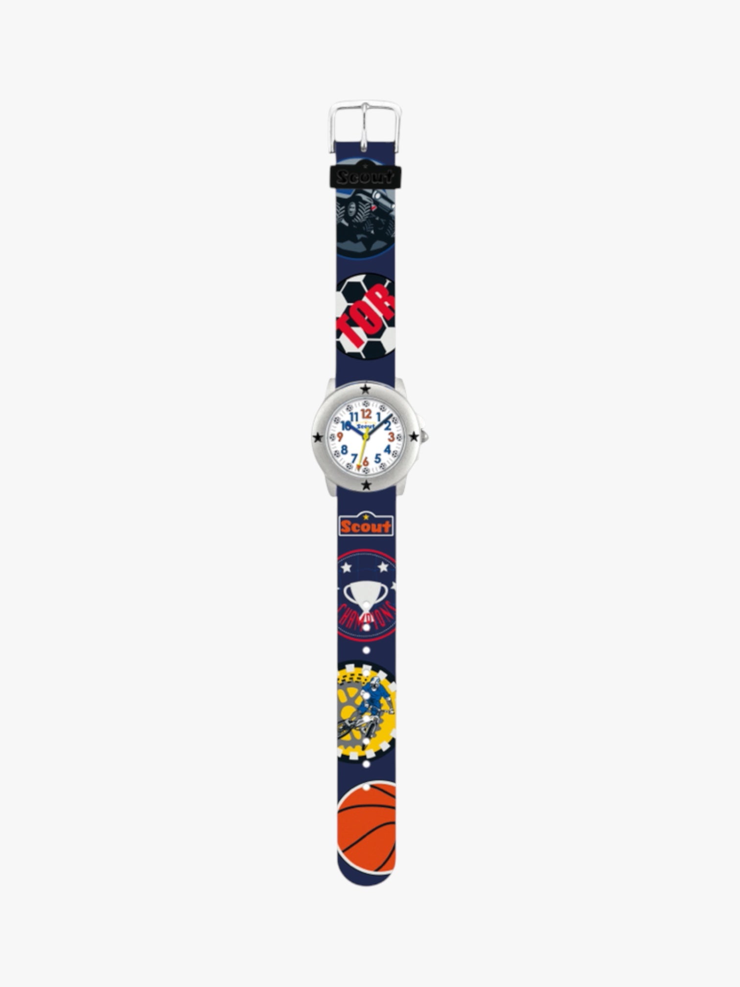 280393012 Kinderuhr mit sportlichem Motiv