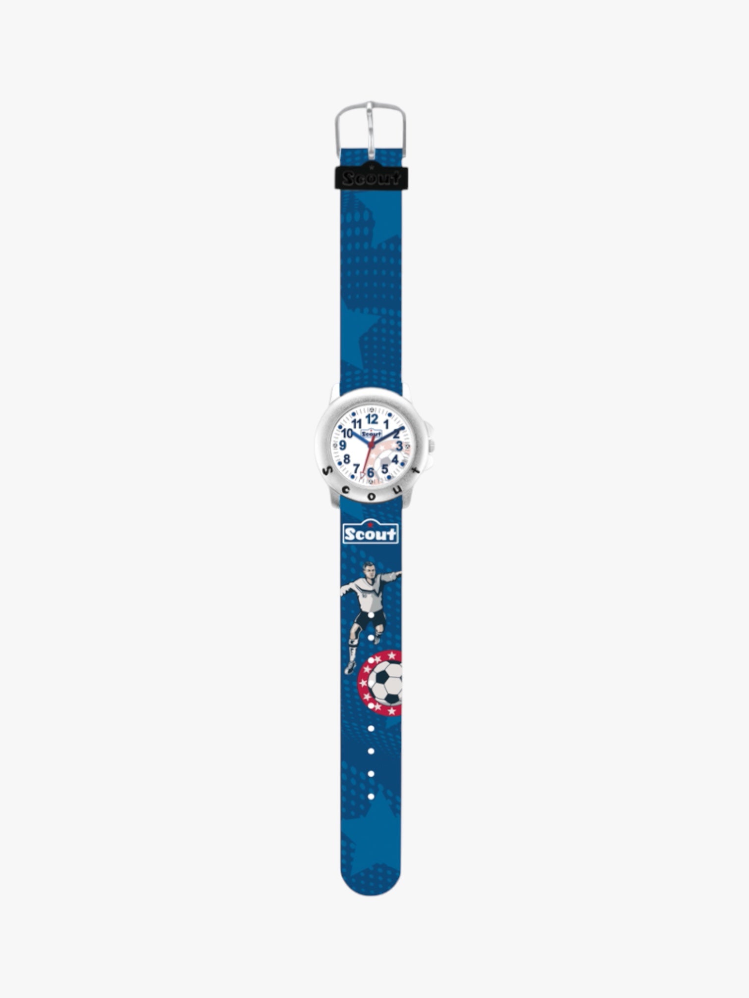 280393018 Kinderuhr mit Fußball Motiv