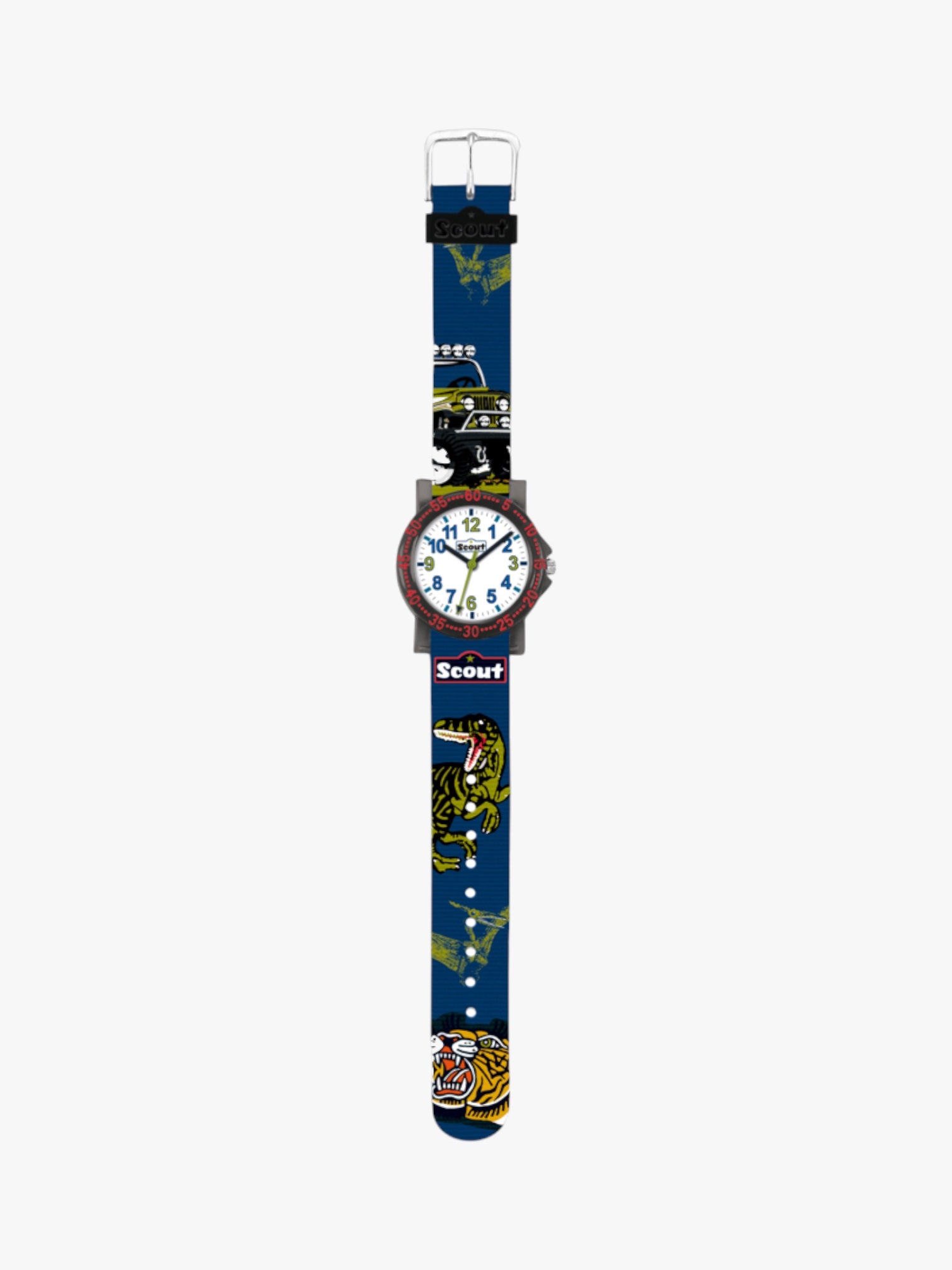 280375016 Kinderuhr mit Dinosaurier Motiv