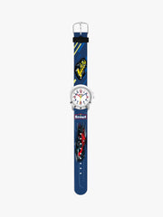 280393032 Kinderuhr mit Rennwagen Motiv