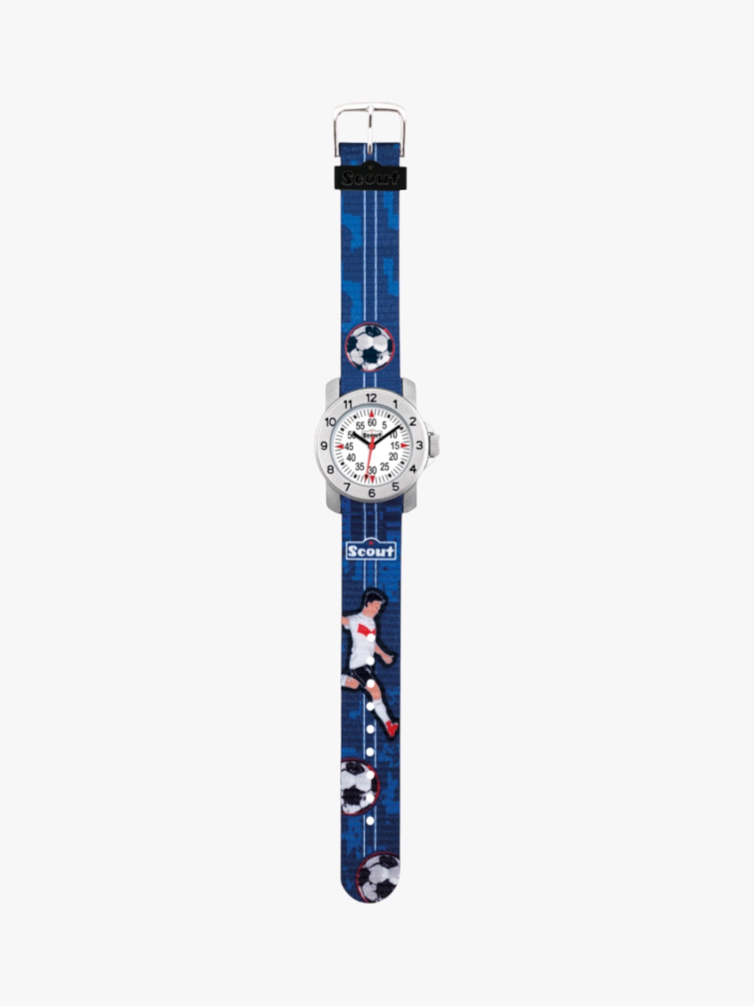 280376004 Kinderuhr mit Fußball Motiv